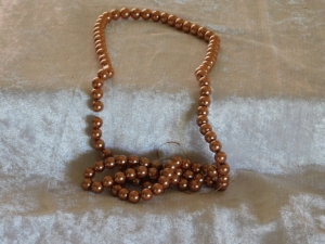 Glass Beads 8mm Approx. 110 Light Copper